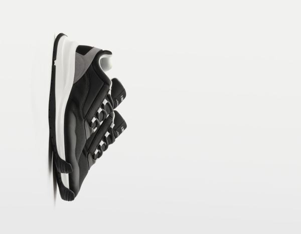 Bershka Contrast Mesh Trainers Sneakers Heren Zwart | HR7rZUrwAl8