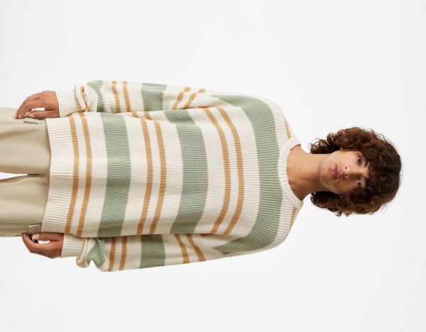 Bershka Horizontal Stripe Trui Truien Heren Room | fciProKg6Rq