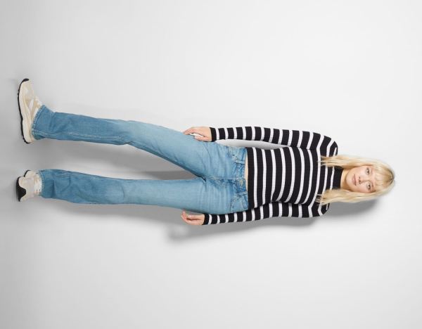 Bershka Low-rise Relax Fit Flared Jeans Dames Lichtblauw | 31Oby06tfwH