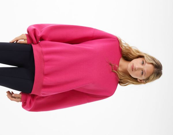 Bershka Oversize Crew Neck Sweatshirts Dames Fuchsie | ePgaZXwEocA
