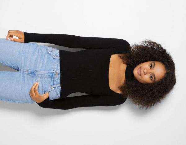 Bershka Trui With Choker Neck Gebreide Kleding Dames Zwart | DJmTsur93Nv