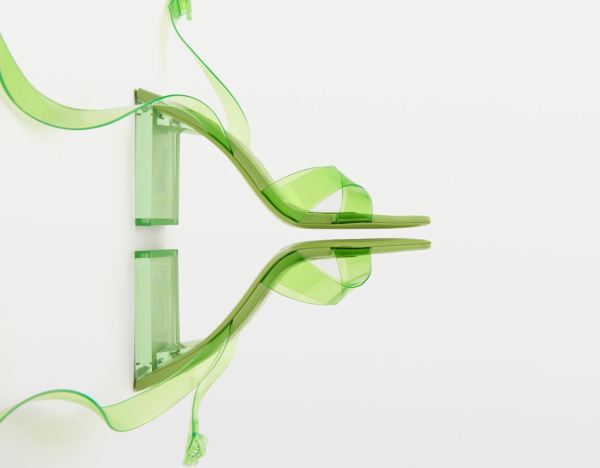 Bershka Vinyl With Methacrylate Hakken Sandalen Dames Groen | zyrdtdaAkoV