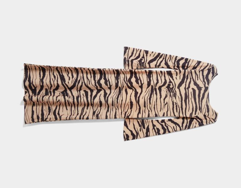 Bershka All-over Print Maxi Jurken Dames Bruin | 72H5YSsg9WG