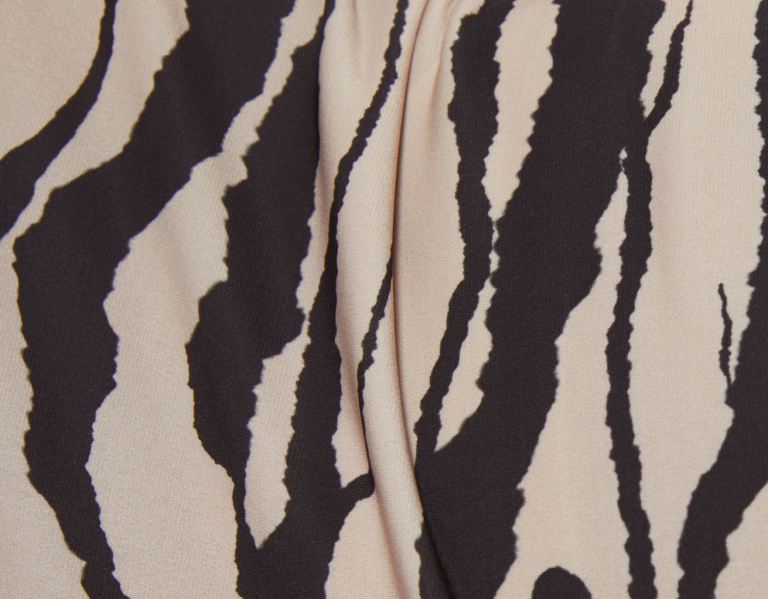 Bershka All-over Print Maxi Jurken Dames Bruin | 72H5YSsg9WG