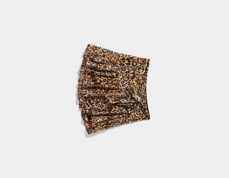Bershka Animal Print Ruffled Mini Rokken Dames Gekleurd | QVinJkmk6Rj