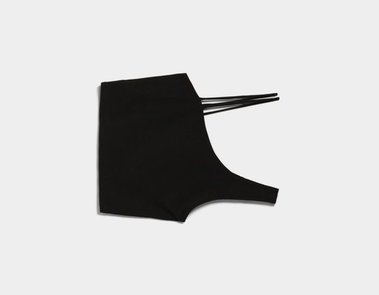Bershka Asymmetric With Two Straps Topjes Dames Zwart | E0ahvdf6iCn
