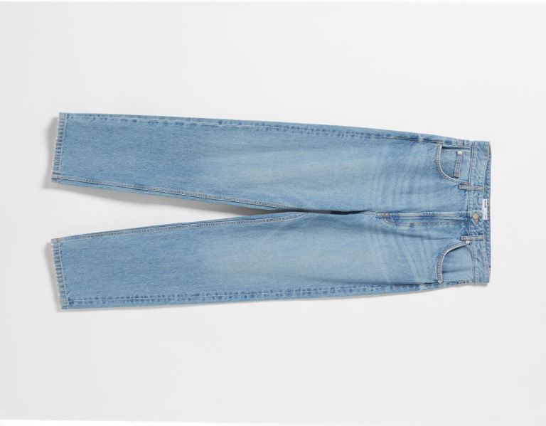 Bershka Baggy Jeans Heren Lichtblauw | n17Em72I8g4