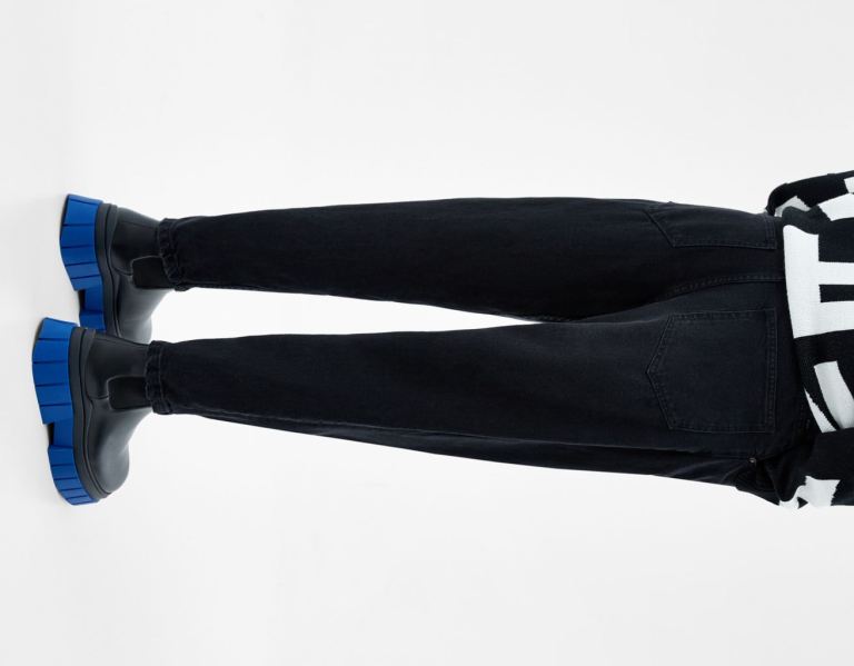 Bershka Balloon Fit Jeans Heren Zwart | Uobyhef1kvg