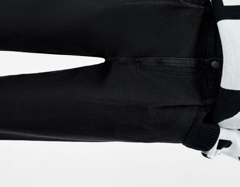 Bershka Balloon Fit Jeans Heren Zwart | Uobyhef1kvg