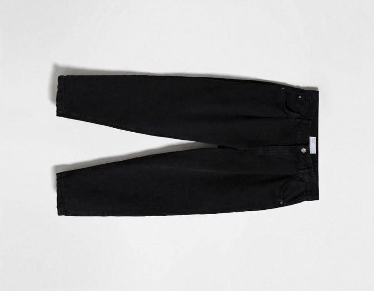 Bershka Balloon Fit Jeans Heren Zwart | Uobyhef1kvg