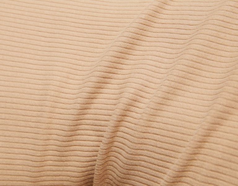 Bershka Bandjes Geribbeld With Neckline Jurken Dames Bruin | HkJuXbyHAxK