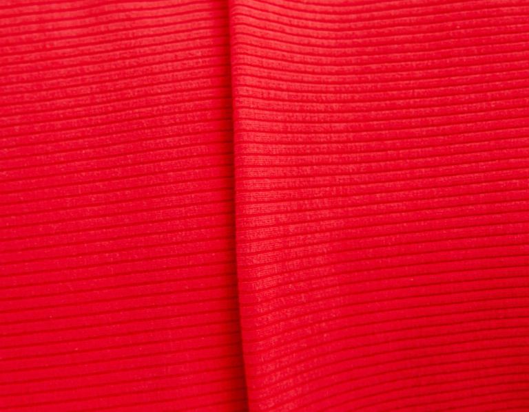 Bershka Bandjes Geribbeld With Neckline Jurken Dames Rood | JvVc2shZOqw