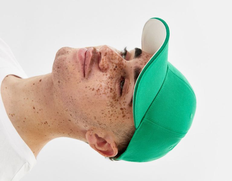 Bershka Basic Caps Heren Groen | 9DNJyw1sAkH