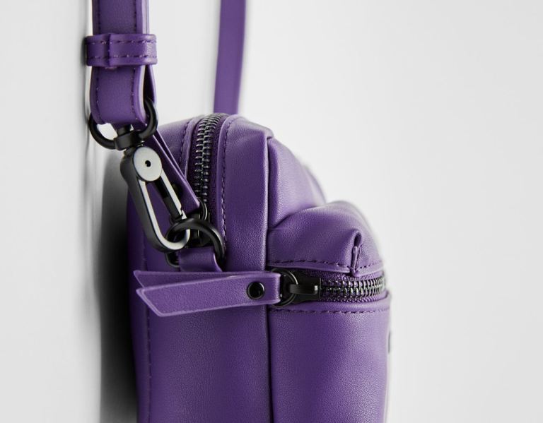 Bershka Basic Crossbody Tassen Heren Paars | uXy2Qy56aFT