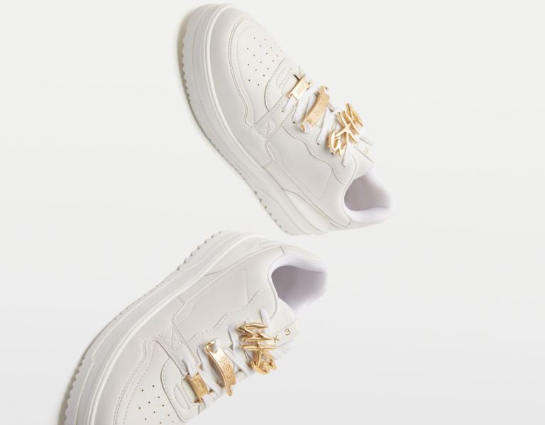 Bershka Bejeweled Sportschoenen Heren Wit | b4qThXridDx