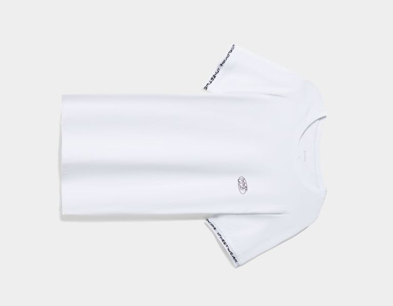Bershka Braided T-shirts Heren Wit | zPA2QR1rDLW