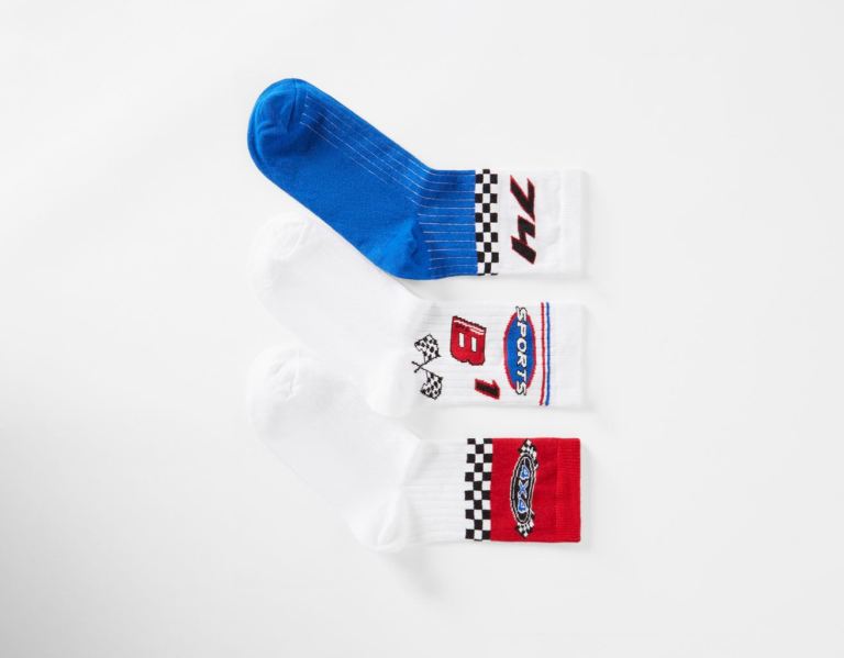 Bershka Brede Sokken Dames Blauw | uQiKI3BQZjE