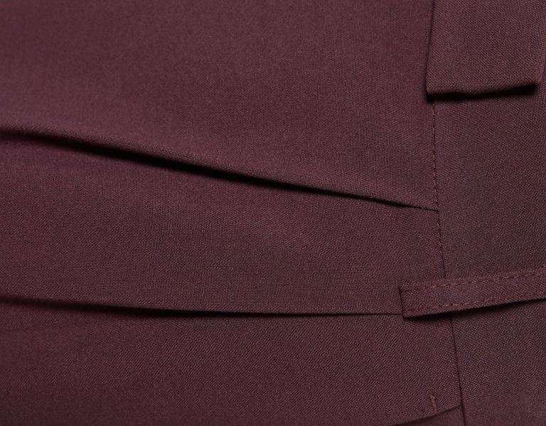 Bershka Brede-leg Dad-fit Tailored Pants Pakken Dames Donkerrood | PPSDzIraF2z