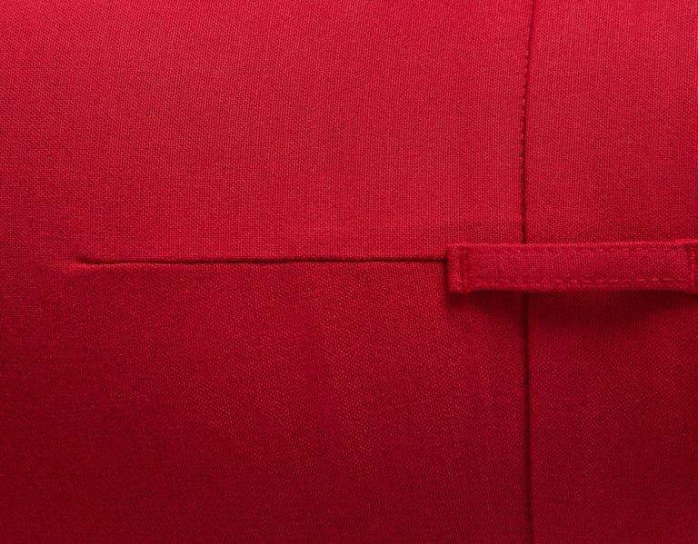 Bershka Brede-leg With Belt Loops Broek Dames Rood | 6wWnzBC6BHs