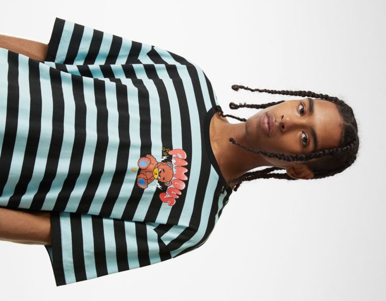 Bershka Chain Key Ring T-shirts Heren Blauw | BrKCUVy1N1X