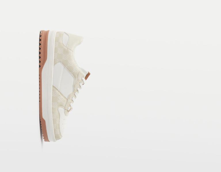 Bershka Checkered Print Sportschoenen Heren Bruin | 8emyM6pD4q8