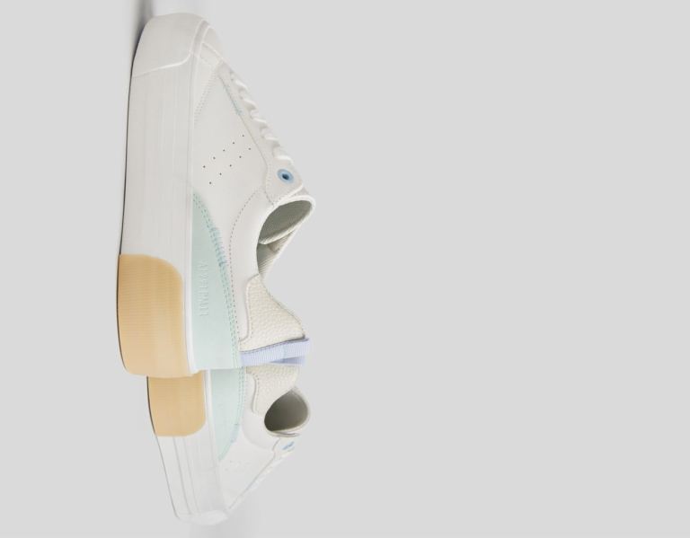 Bershka Contrast Platform Sneakers Dames Wit | oNlDcxWmN8m