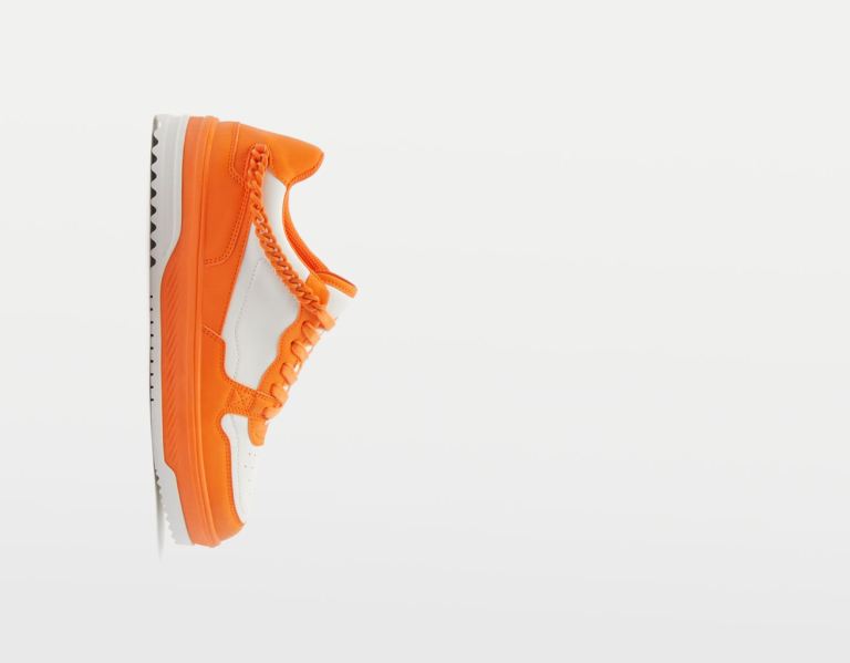 Bershka Contrasting Chain Sportschoenen Heren Oranje | 6OREyMPyzr7