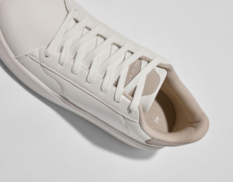 Bershka Contrasting Sportschoenen Heren Wit | ArRVPaV4V7H
