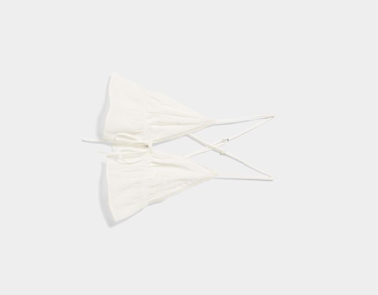 Bershka Crepe With Kanten Trim Along The Neckline Topjes Dames Room | dSn2Bv7lNHw