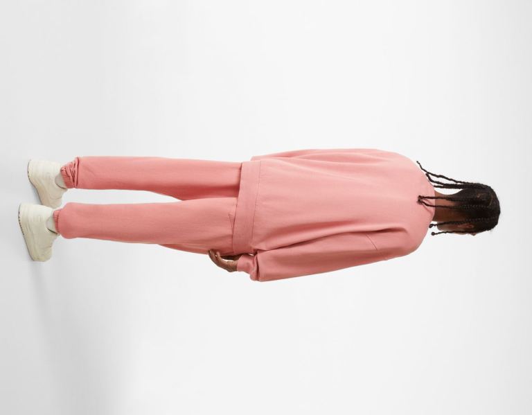Bershka Crew Neck Faded Sweatshirt Trainingspak Heren Roze | lNXGBENOtis