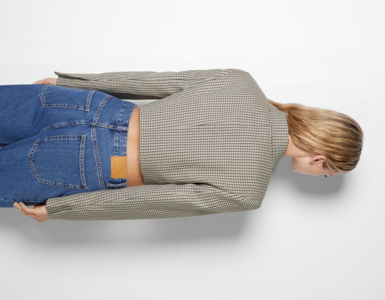 Bershka Cropped Crossover Blazer Bovenkleding Dames Gekleurd | LRapZNQp0XI