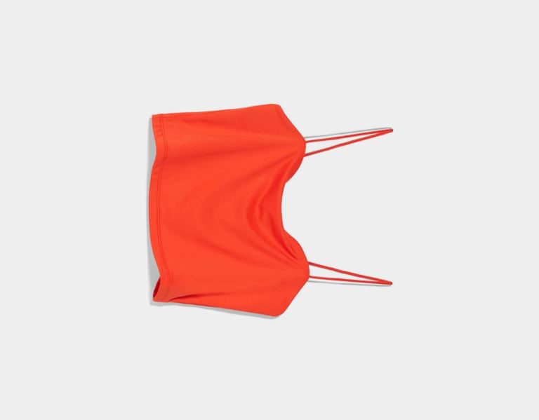 Bershka Cropped Tank Topjes Dames Rood | N7GCfXpPJz3