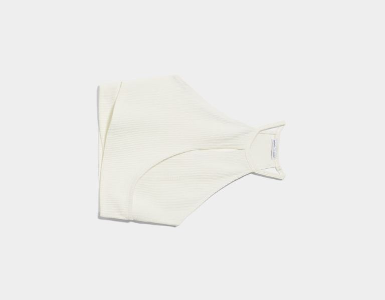 Bershka Crossed With Straps Topjes Dames Wit | N7rqTdEH6Yg