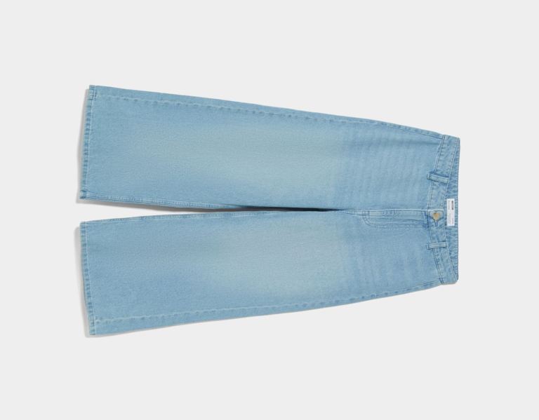 Bershka Denim Culottes Jeans Dames Lichtblauw | nkGtp7uZu6u