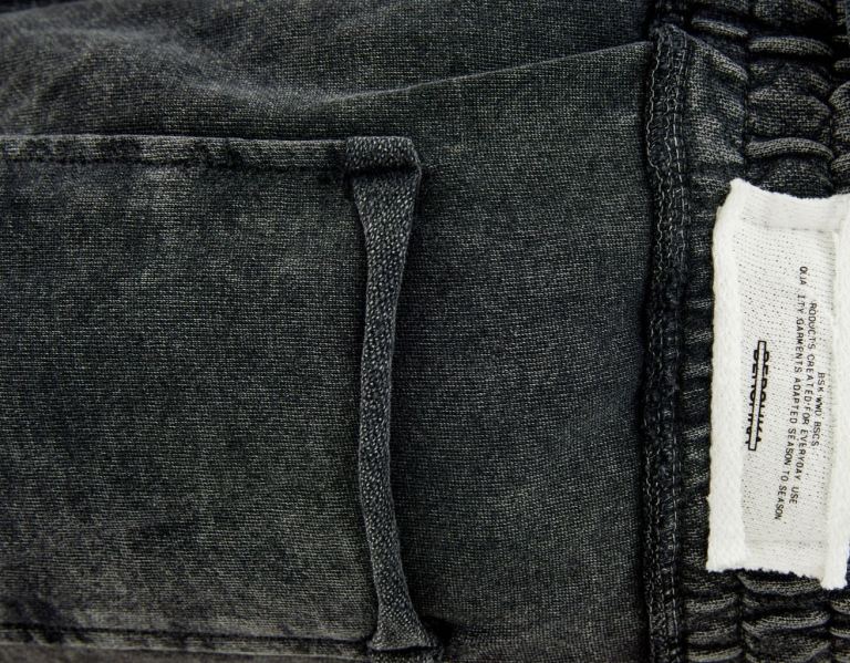 Bershka Faded Plush Bermuda Korte Broek Heren Grijs | nWhb63l3d64