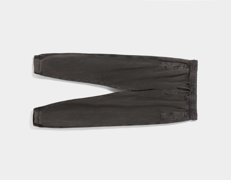 Bershka Faded Plush Joggers Broek Heren Grijs | zMDIqnCeHUH