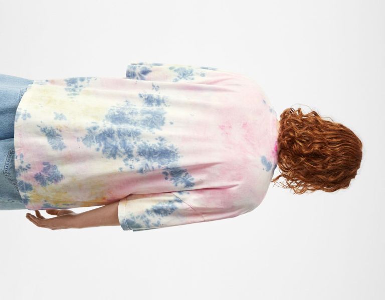 Bershka Faux Leren T-shirts Heren Blauw | cpmvrovGEWY
