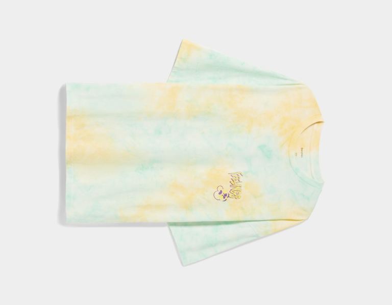 Bershka Faux Leren T-shirts Heren Groen | AeQCp7PVR5m