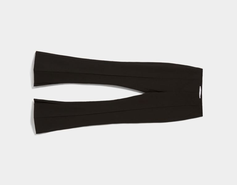 Bershka Fitted Flared With Split Hems Broek Dames Zwart | oJiiyXs4vGY