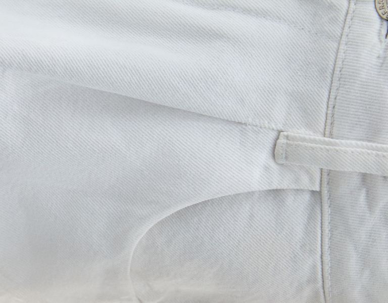 Bershka Flared Twill Korte Broek Dames Wit | mtde8K8zkc6