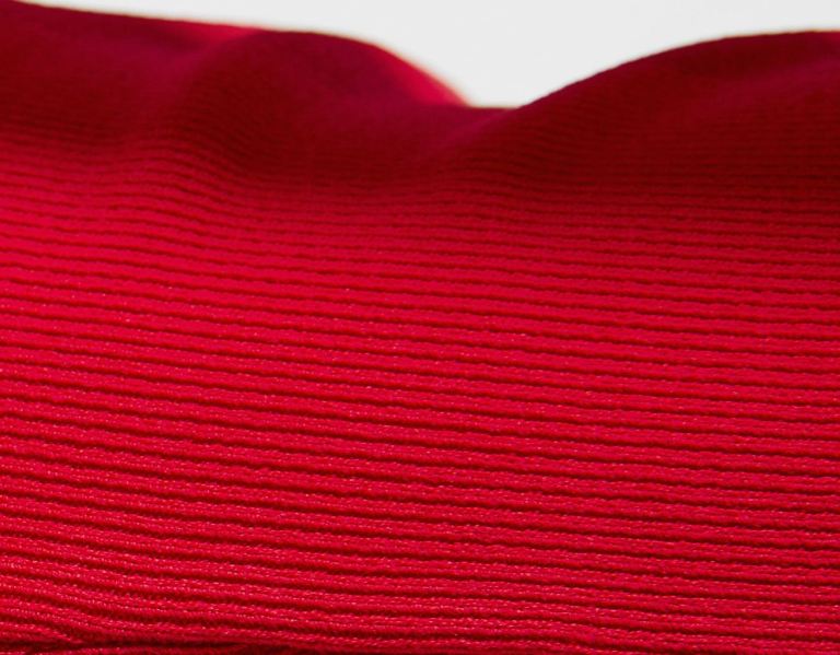 Bershka Floral Knit Mini Jurken Dames Rood | NFFH0x2TOq5
