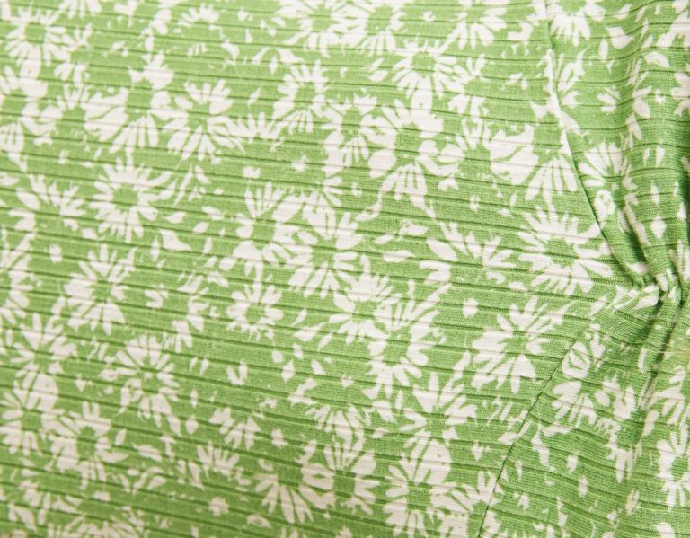 Bershka Floral Print Mini Jurken Dames Groen | Xy2E02fiJ8x