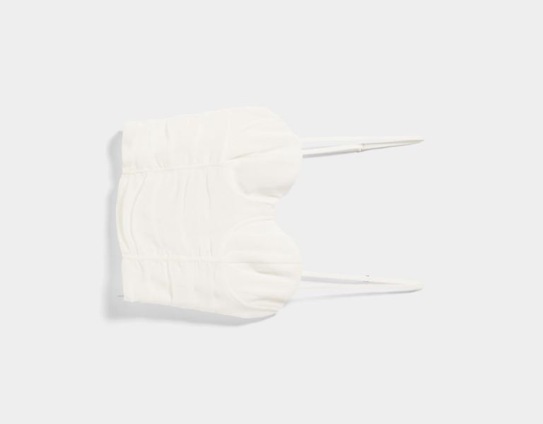 Bershka Gathered Chiffon-effect Corset Topjes Dames Room | 0r6A2tdROgq