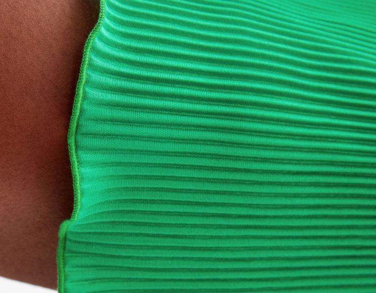 Bershka Geplooid Korte Broek Dames Groen | loccxfEHI94