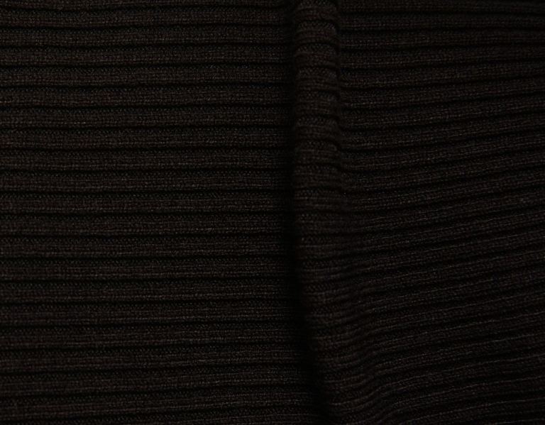 Bershka Geribbeld Mini Jurken With Open Back Gebreide Kleding Dames Zwart | T4Y9XHbFXV2