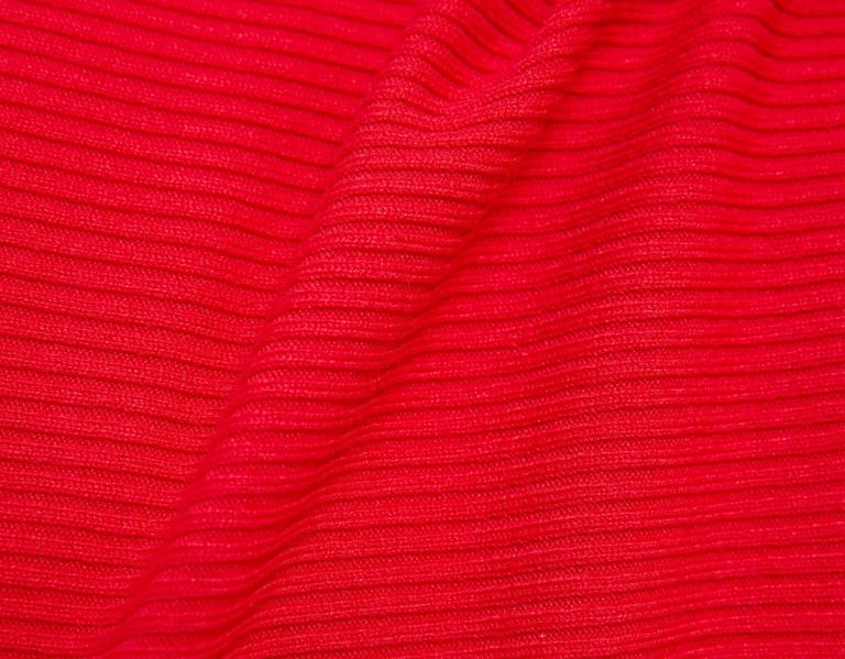 Bershka Geribbeld Mini Jurken With Open Back Gebreide Kleding Dames Rood | miaxp6JA77V