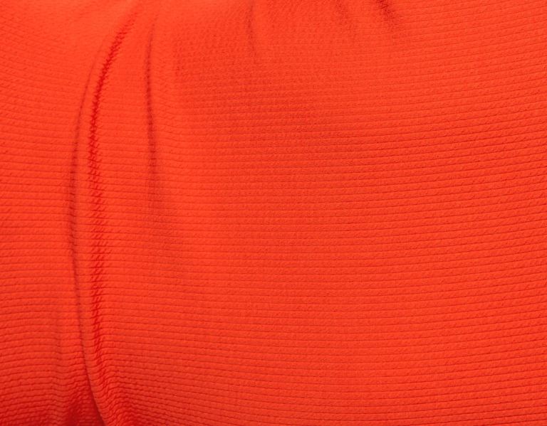 Bershka Geribbeld Textured Long Sleeve Top T-shirts Dames Rood | 33Ctnp5qfaM