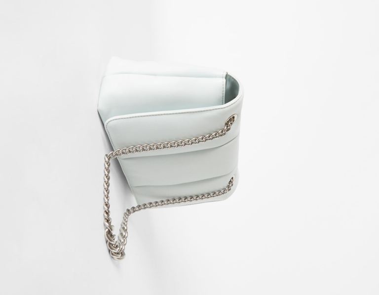 Bershka Gewatteerd With Chain Riemen Tassen Dames Lichtblauw | uwT6ZOWm6Rp