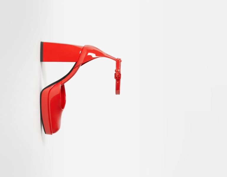 Bershka High-heel Platform Sandals Hakken Dames Rood | IAHSKRTcqnA