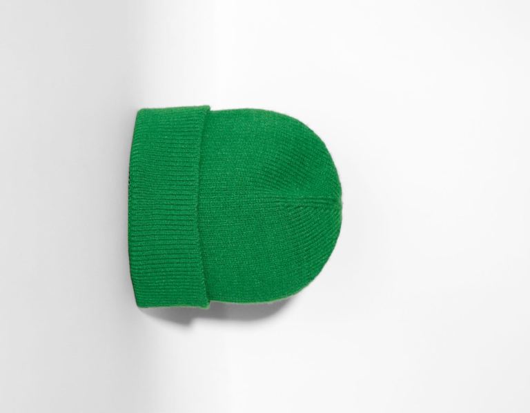 Bershka Kort Beanie Caps Heren Groen | fXGx64aJxKT